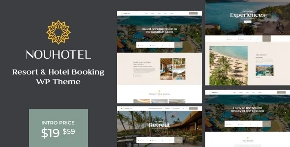 NouHotel – Resort & Hotel Booking WordPress Theme