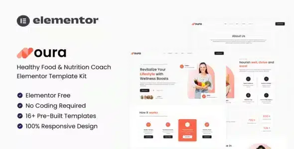 Noura Healthy Food and Nutrition Coach Elementor Kit