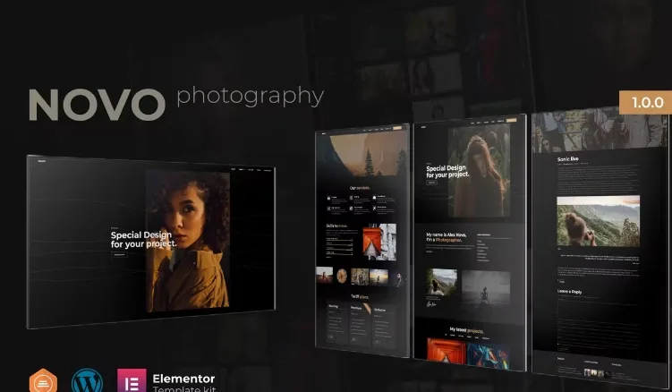 Novo – Photography Elementor Template