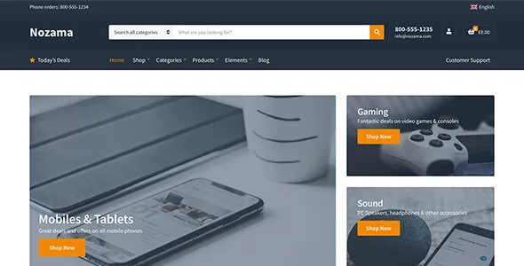Nozama WordPress Theme