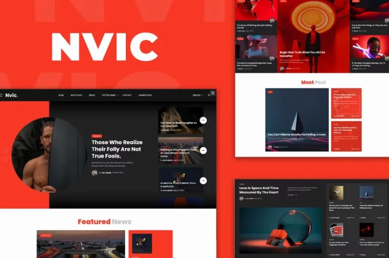 Nvic – Blog & Magazine Elementor Template