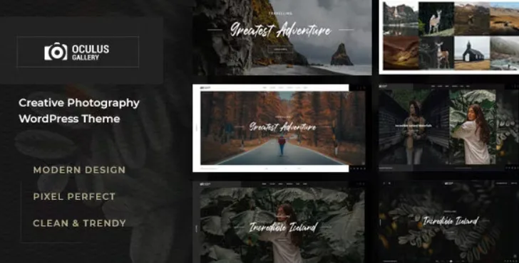 Oculus – Photography WordPress Theme