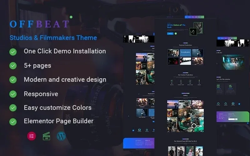 Offbeat – Movie Studios & Filmmakers Theme WordPress Theme