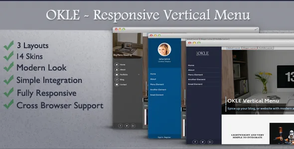 OKLE - Responsive Vertical Menu