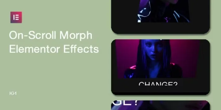 On-Scroll Morph for Elementor