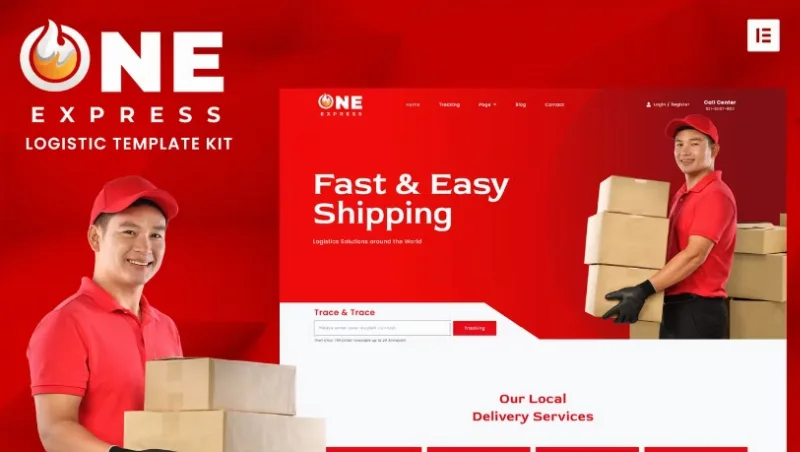 One Express – Logistics & Shipping Elementor Template