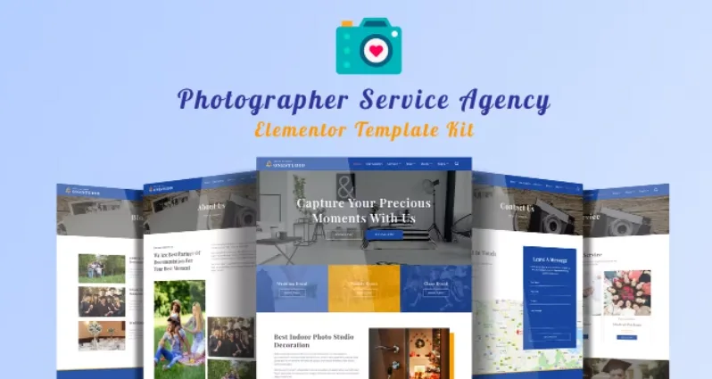 Onestudio – Photographer Agency Service Elementor Template