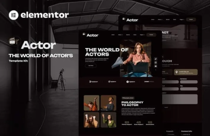 Oractor – Actor Agency Elementor Template