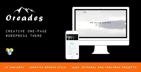 Oreades – Creative One-Page WordPress Theme