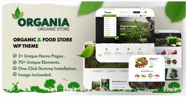 Organia – Organic Food Store WordPress Theme