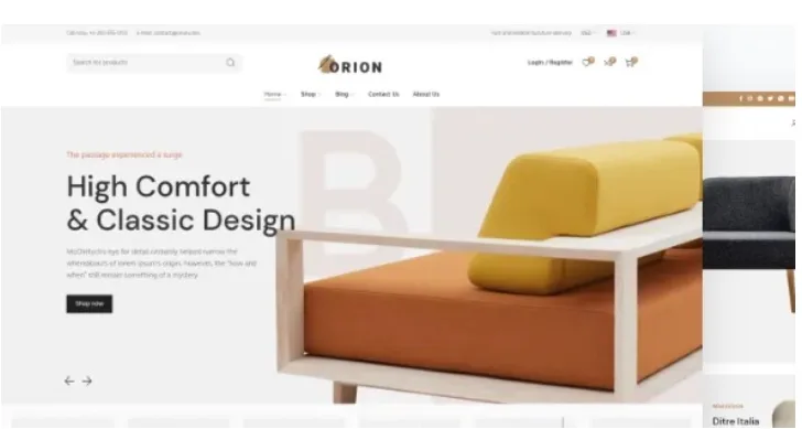 Orion – eCommerce theme for furniture, handmade and decor