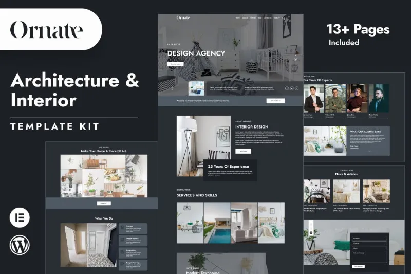 Ornate – Architecture & Interior Design Elementor Template