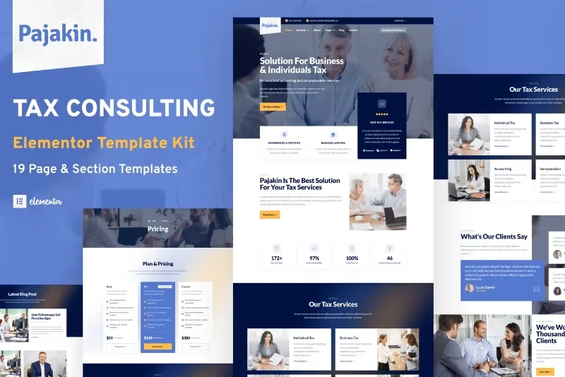 Pajakin – Tax Consultant & Financial Advisor Template