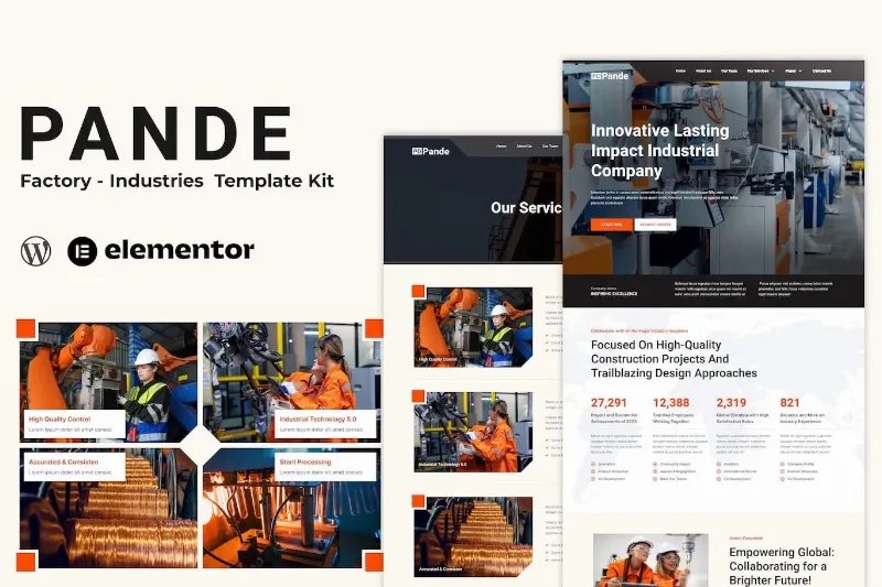 Pande – Factory & Industrial Elementor Template