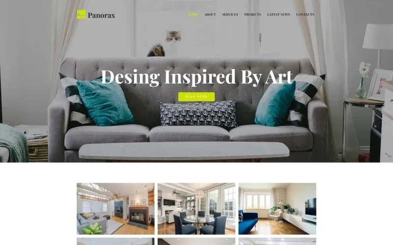 Panorax – Interior Design Multipurpose Modern WordPress Elementor Theme WordPress Theme