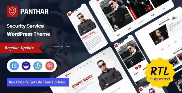 Panthar – Private Security & CCTV Service WordPress Theme + RTL