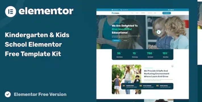 Parees – Kindergarten & Kids School Elementor Template