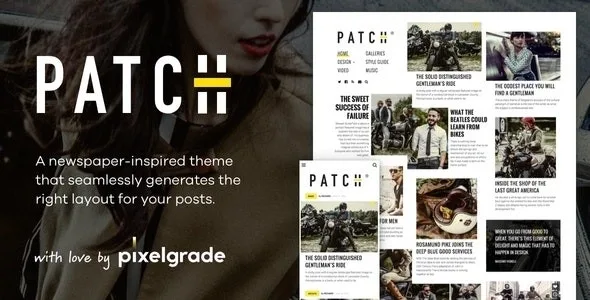 Patch – Unconventional Newspaper-Like Blog Theme