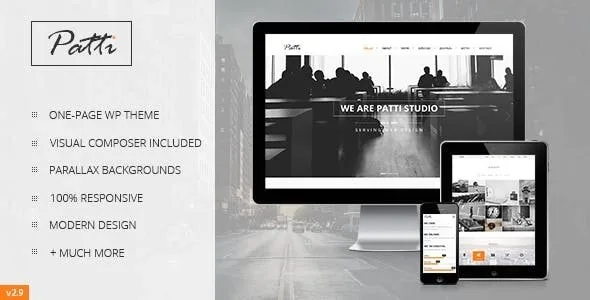 Patti – Parallax One Page WordPress Theme