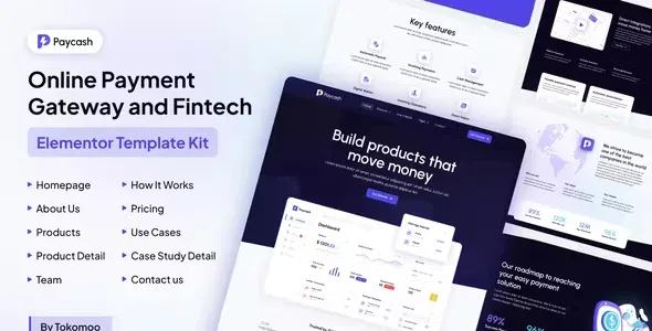 Paycash Online Payment Elementor Template Kit