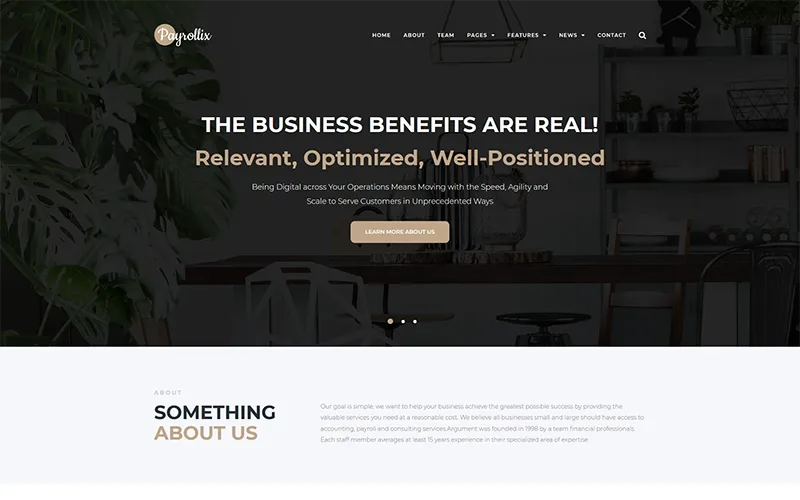 Payrollix – Internet Business Accounting WordPress Theme