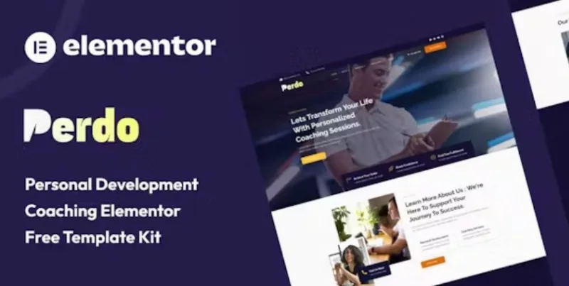 Perdo – Personal Development Coaching Elementor Template