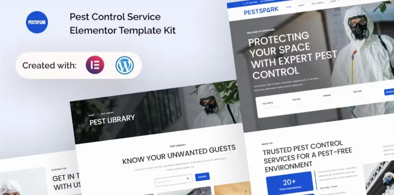 Pestspark – Pest Control Service Elementor Template