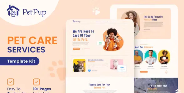 PetPup Pet Care Elementor Template Kit
