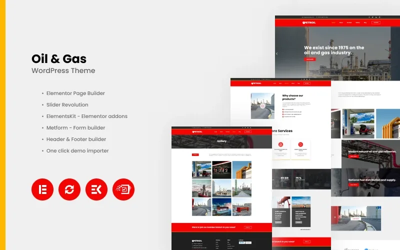 Petroil – Oil & Gas WordPress Theme