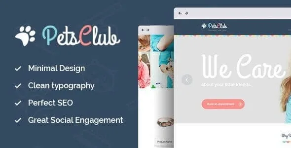 Pets Club – Domestic Animals Care, Shop & Veterinary WordPress Theme
