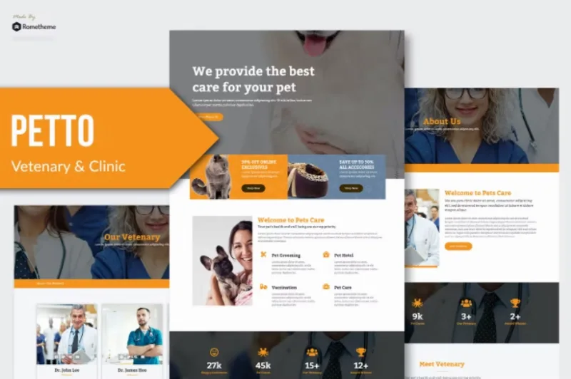 Petto – Vetenary Pet Clinic Template