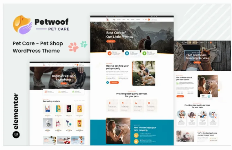 Petwoof – Pet Care & Pet Shop WordPress Theme