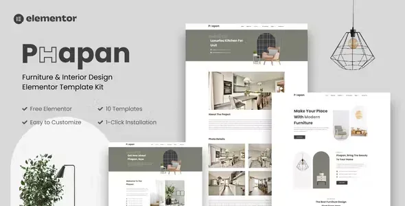 Phapan Furniture Elementor Template Kit