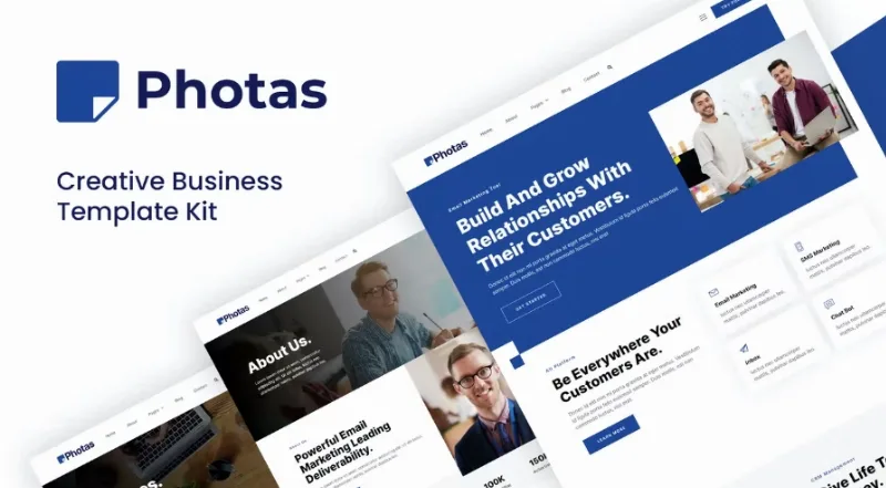 Photas – Email Marketing Company Elementor Template