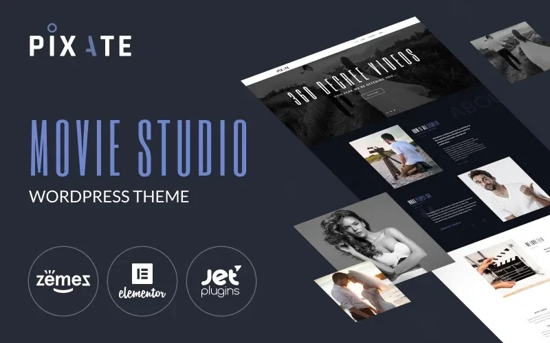 Pixate – Movie Studio WordPress theme WordPress Theme