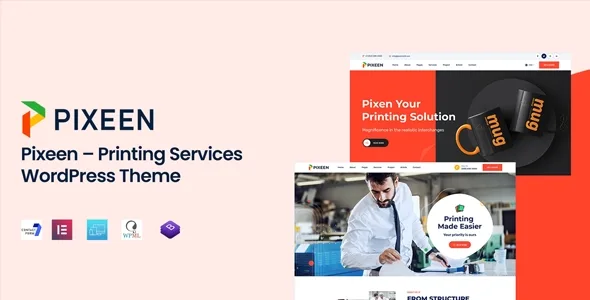 Pixeen – Printing Services Company WordPress Theme + RTL