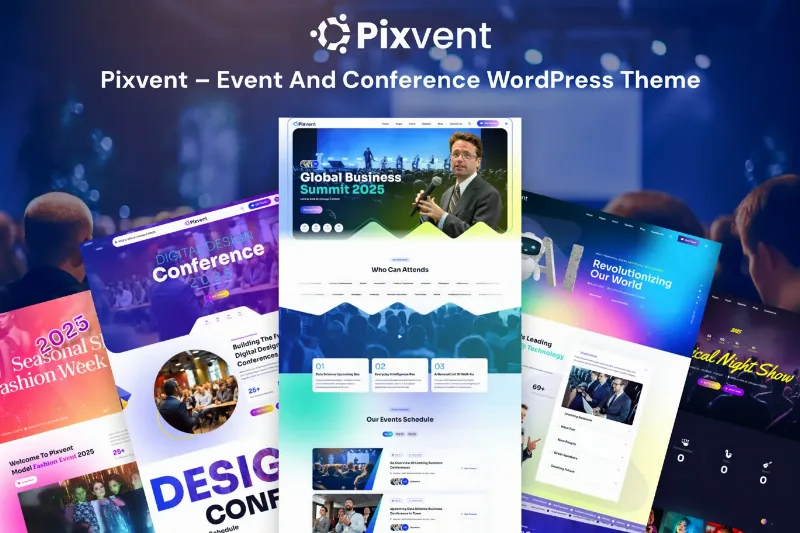 Pixvent – Event and Conference WordPress Theme