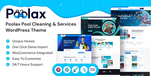 Poolax Pool Cleaning and Services Theme