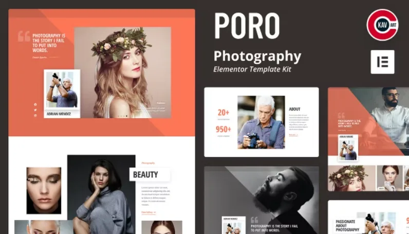 Poro – Photography Elementor Template