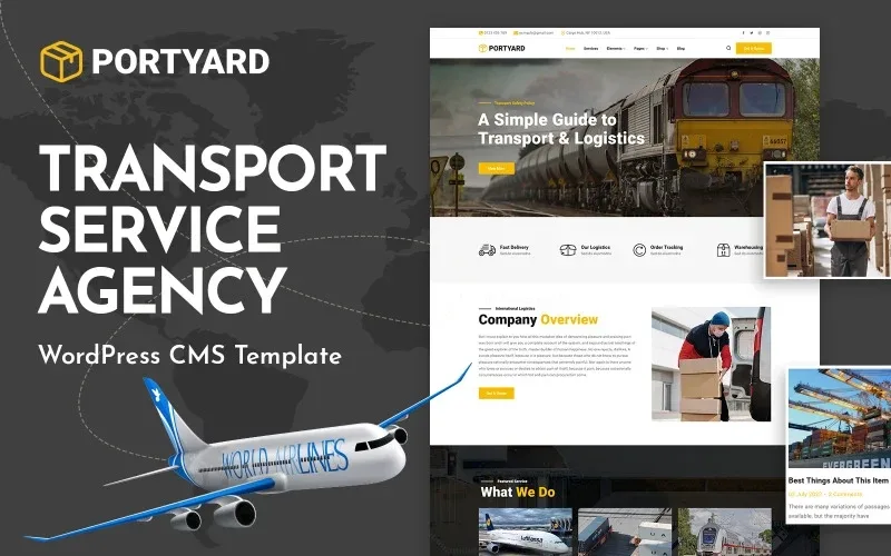 PortYard – Logistics & Transport WordPress Theme