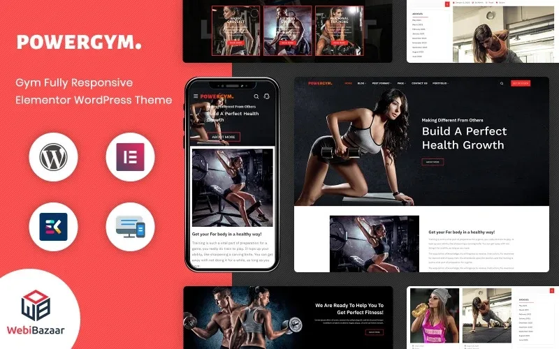 PowerGym – Multipurpose Gym Fitness & Bodybuilding WordPress Theme