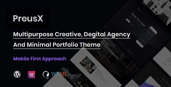 PreusX – Digital Agency And Portfolio WordPress Theme