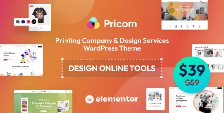 Pricom – Printing Company & Design Services WordPress theme