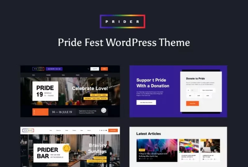 Prider – LGBT & Pride Parade WordPress Theme
