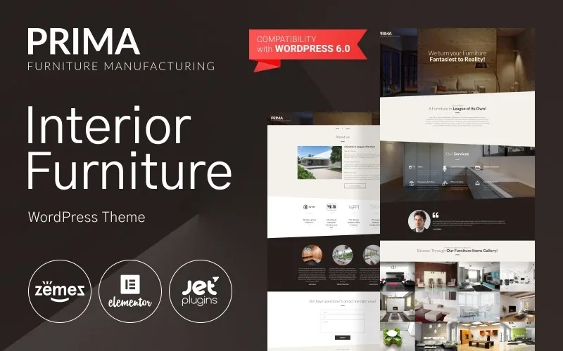 Prima – Interior Decor & Furniture Manufacturing WordPress Theme