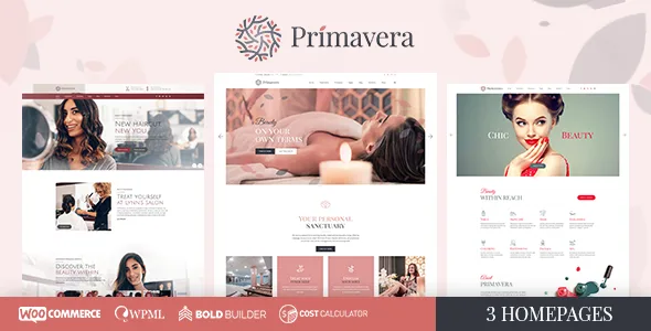 Primavera – Beauty Salon & Hairdresser WordPress Theme