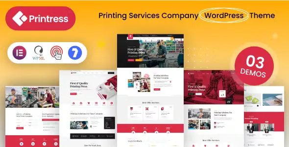Printress Printing Services Company Theme