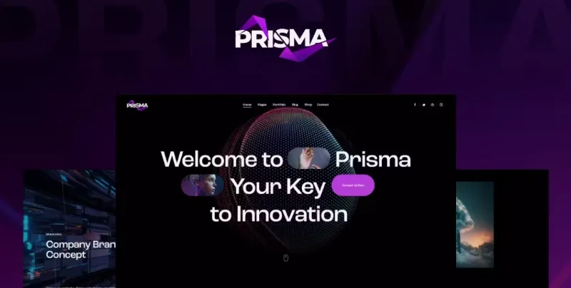 Prisma – Digital Startup & App WordPress Theme + AI