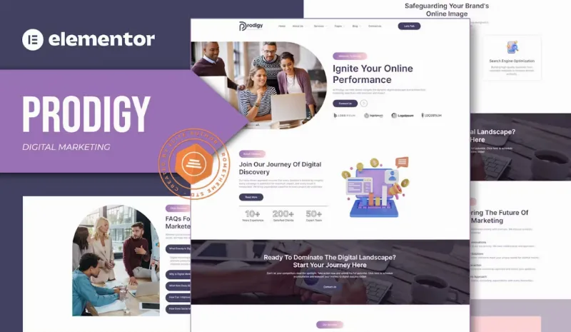 Prodigy – Digital Marketing Elementor Template