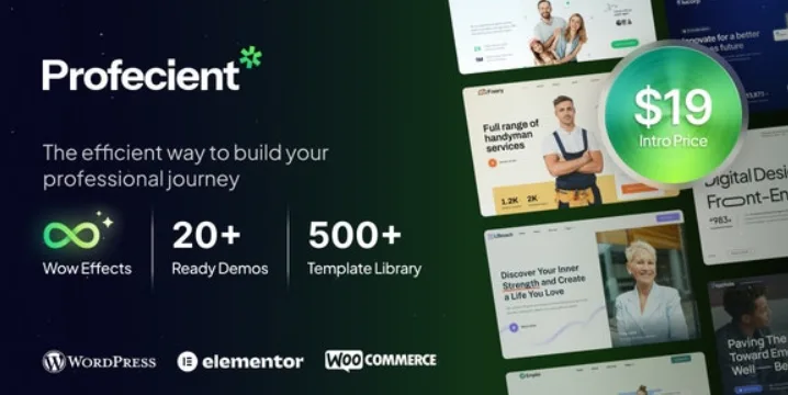 Profecient – Multipurpose Elementor Business & WooCommerce WordPress Theme